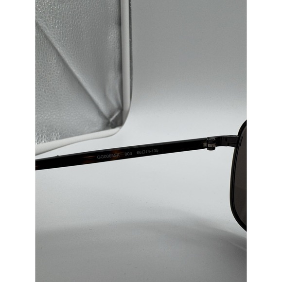 Authentic Gucci GG0065SK 003 Aviator Sunglasses Blue Mirror - Made in Japan - Picture 10 of 13